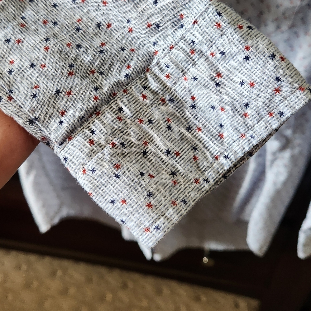 Women's Light Blue Patterned Top - Picture 9 of 9
